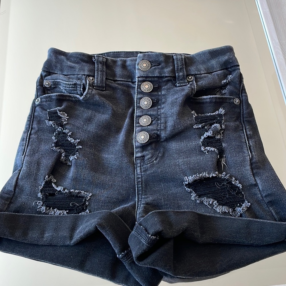 AMERICAN EAGLE HIGH WAIST JEAN SHORTS